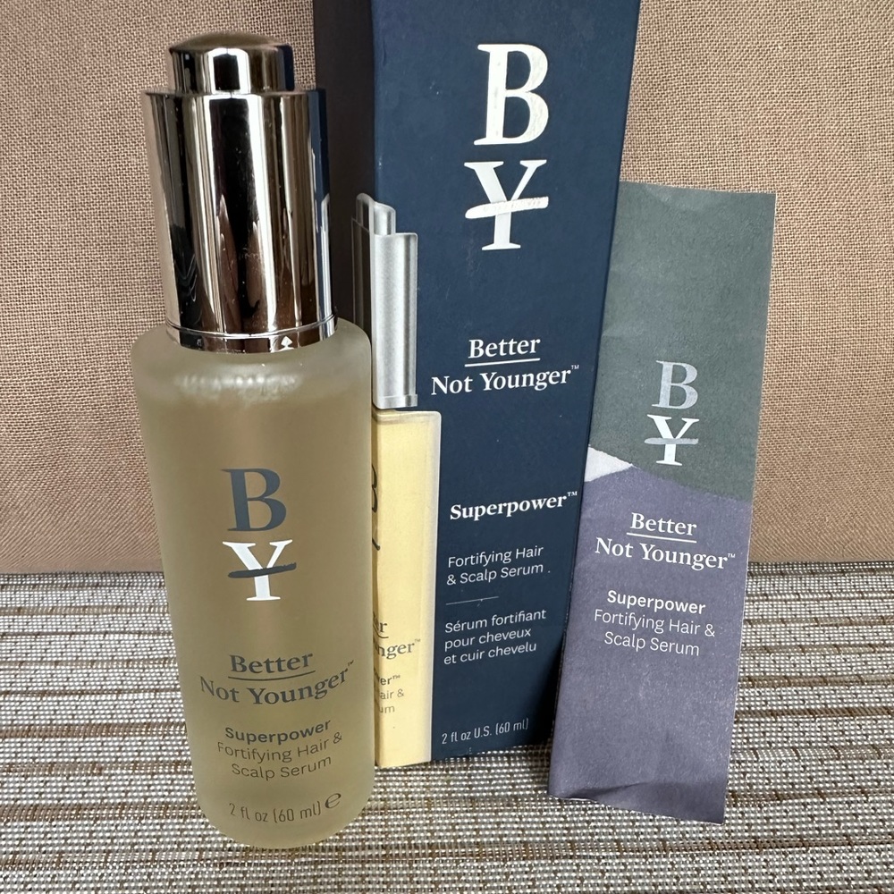 Better not younger, superpower fortifying, hair, and scalp serum for hair growth